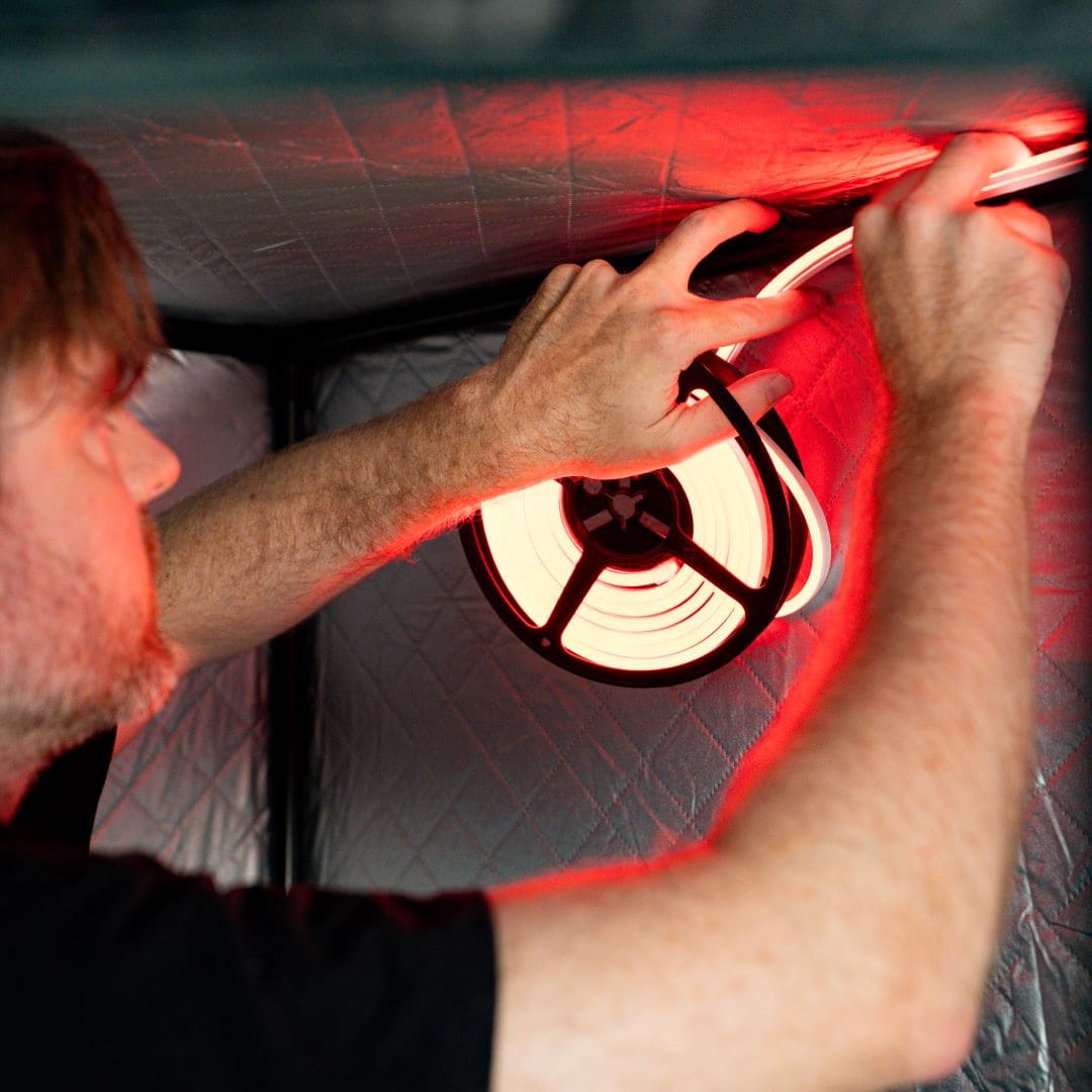 LED vermell per a JOLT Hammam